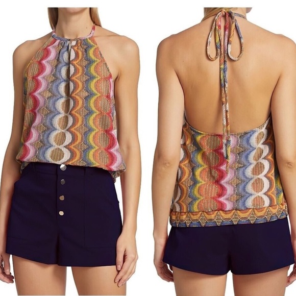 NWT 🤗 Ramy Brook Milana Halter Top sparkly - Picture 4 of 14